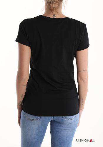 Cotton T-shirt with sequins - ph 2