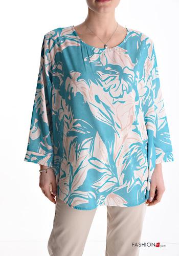 Blumenmuster Bluse - ph 1