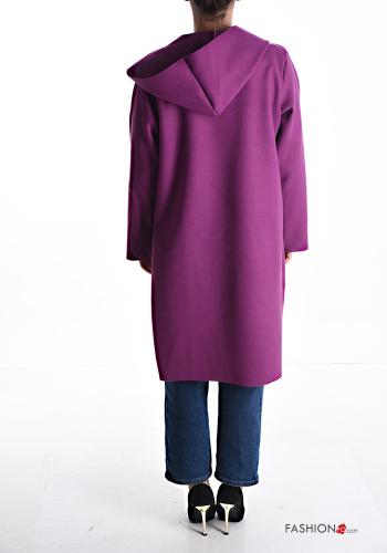 Casaco comprido com bolsos com capuz sem forro - ph 2