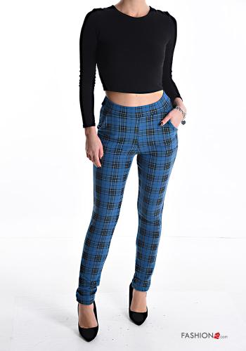 Pantalones skinny Estampado tartán con elástico - ph 5
