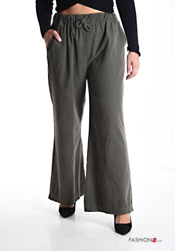 Pantalon en Coton avec poches avec coulisse - ph 1