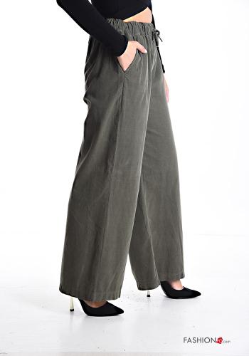 Pantalon en Coton avec poches avec coulisse - ph 3