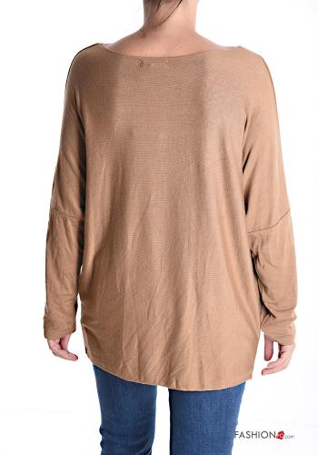 heart motif Long sleeved top with v-neck - ph 2