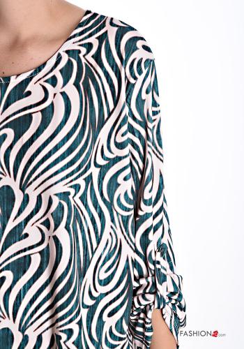 Blusa maniche lunghe girocollo Fantasia astratta - ph 4