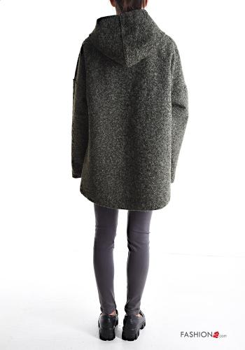 Jacke mit Taschen ohne Futter mit Reißverschluss mit Kapuze - ph 2