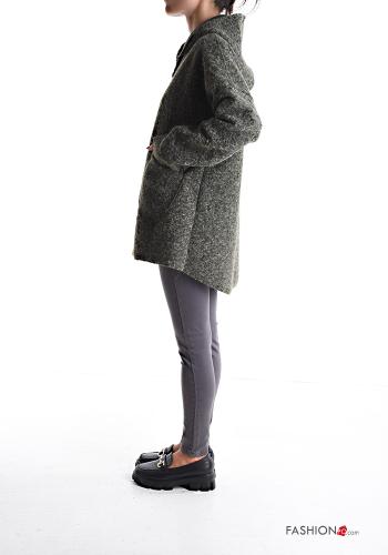 Jacke mit Taschen ohne Futter mit Reißverschluss mit Kapuze - ph 3