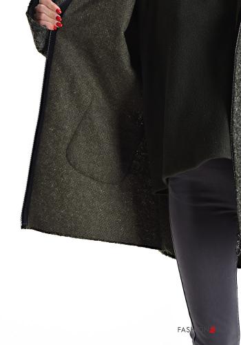 Jacke mit Taschen ohne Futter mit Reißverschluss mit Kapuze - ph 5