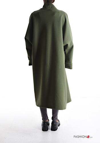Spolverino lungo oversize maniche lunghe con tasche senza fodera - ph 2