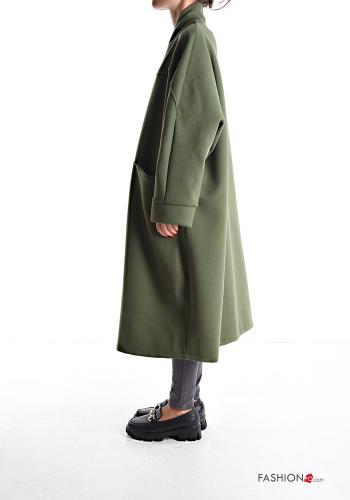 Spolverino lungo oversize maniche lunghe con tasche senza fodera - ph 3