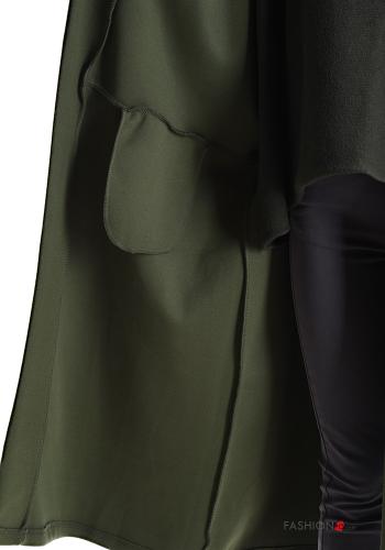 Spolverino lungo oversize maniche lunghe con tasche senza fodera - ph 5
