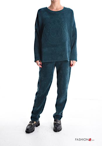 long sleeve crew neck Co-ord with pockets with elastic