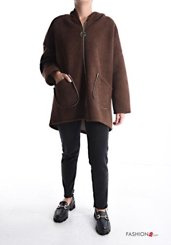 Jacke mit Reißverschluss ohne Futter mit Kapuze - ph 1