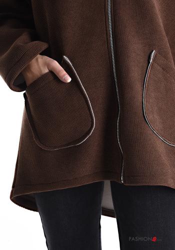 Jacke mit Reißverschluss ohne Futter mit Kapuze - ph 4