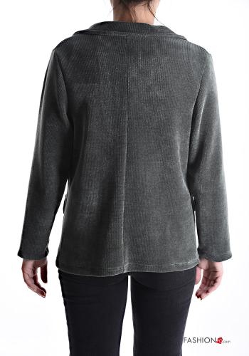 lange ärmel Jacke mit Knöpfen ohne Futter - ph 2