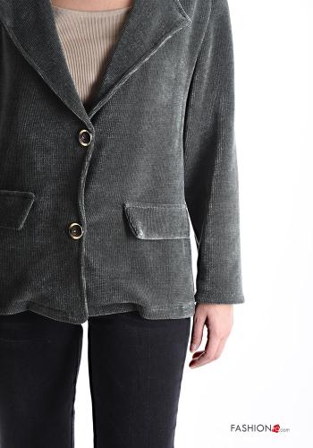 lange ärmel Jacke mit Knöpfen ohne Futter - ph 4