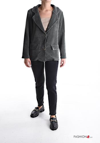 lange ärmel Jacke mit Knöpfen ohne Futter - ph 5