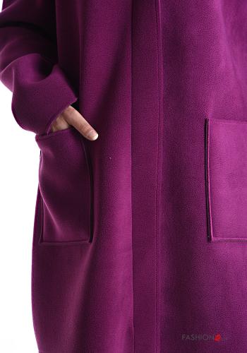 Coat with pockets without lining with zip with hood - ph 4