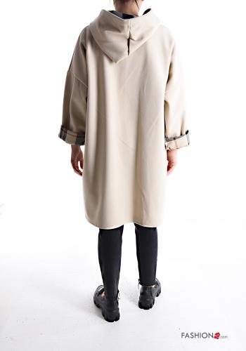 long sleeve Coat with pockets without lining with zip with hood - ph 2