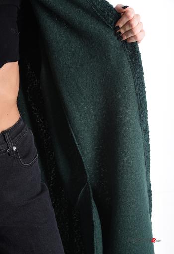 long Coat with buttons without lining with pockets with hood - ph 5