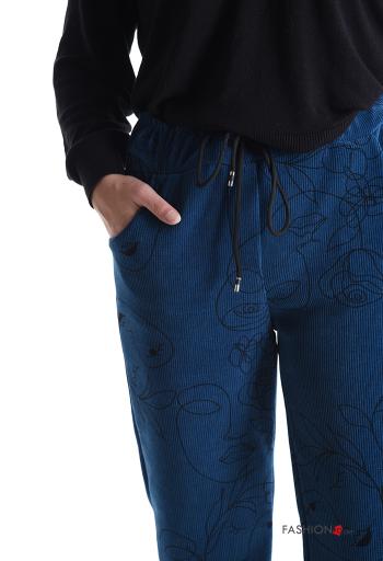 Pantalone Fantasia artistica con tasche con coulisse - ph 4