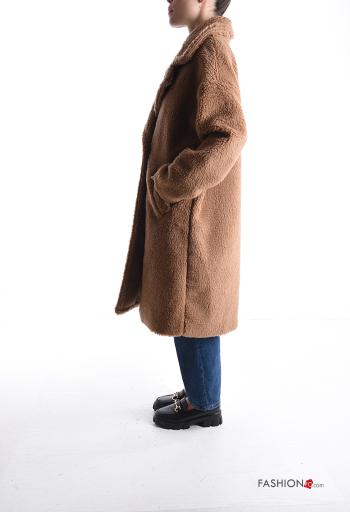 Teddy Bear Coat with buttons with lining with pockets - ph 3