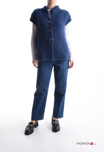 kurze ärmel Strickjacke mit Knöpfen - ph 5