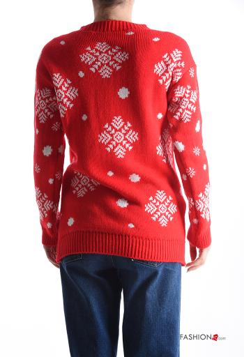 Maglione maniche lunghe girocollo Fantasia natalizia - ph 2