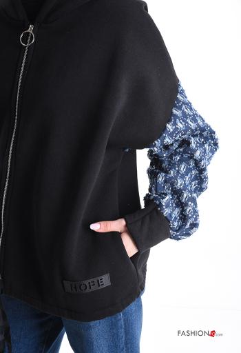 Felpa in Cotone maniche lunghe con zip con cappuccio - ph 4