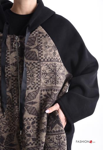 Cotton Jacket with zip without lining with hood - ph 4