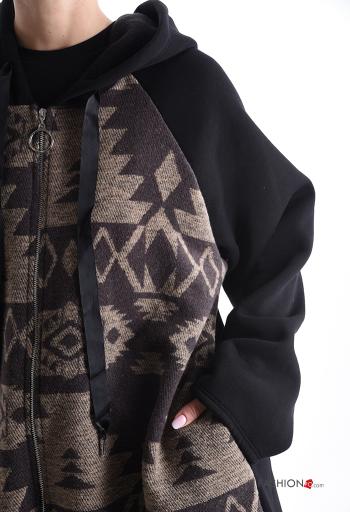 Cotton Jacket with zip with hood - ph 4