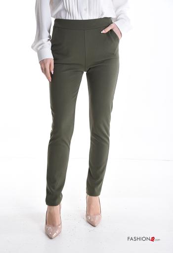 skinny Trousers with pockets with elastic - ph 1