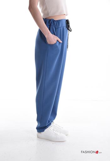 Pantalone sportivo con tasche con coulisse - ph 3