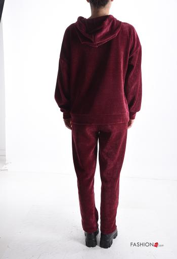 Coordinato con elastico con cappuccio con tasche con zip - ph 2