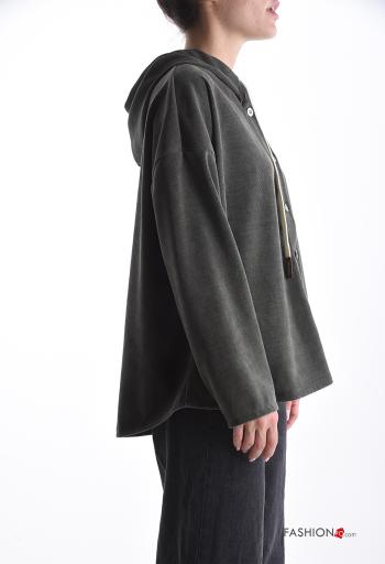 T-shirt à manches longues à boutons à capuche - ph 3