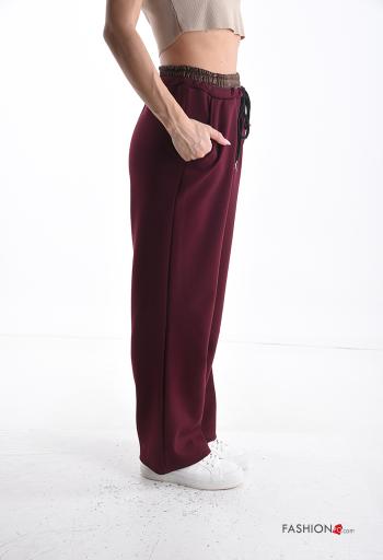 Hose aus Baumwolle mit Taschen mit gummizug - ph 3