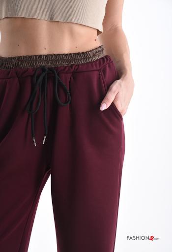 Hose aus Baumwolle mit Taschen mit gummizug - ph 4