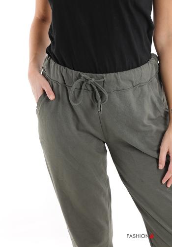 Pantalone sportivo in Cotone con tasche con fiocco - ph 4