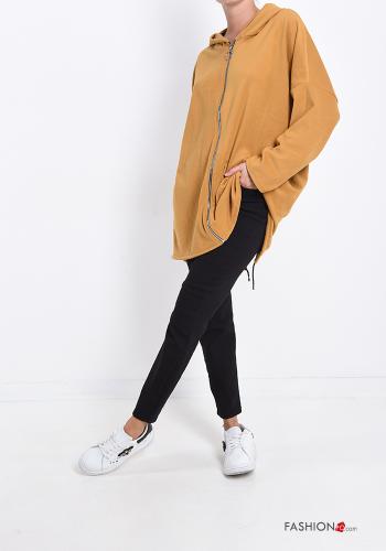 Sweatshirt with pockets with hood with zip - ph 5