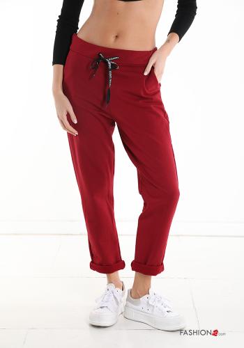 Pantalone sportivo in Cotone con tasche con fiocco - ph 1