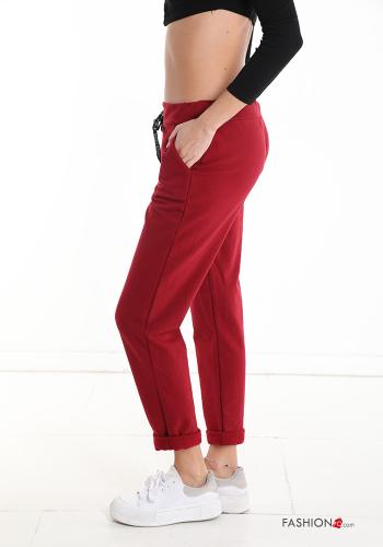 Pantalone sportivo in Cotone con tasche con fiocco - ph 3