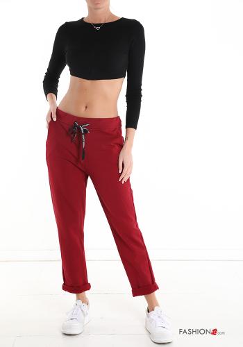 Pantalone sportivo in Cotone con tasche con fiocco - ph 5