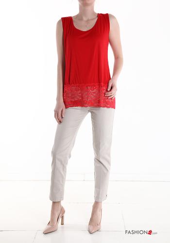lace trim Tank-Top - ph 5