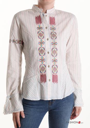 Embroidered Cotton Shirt