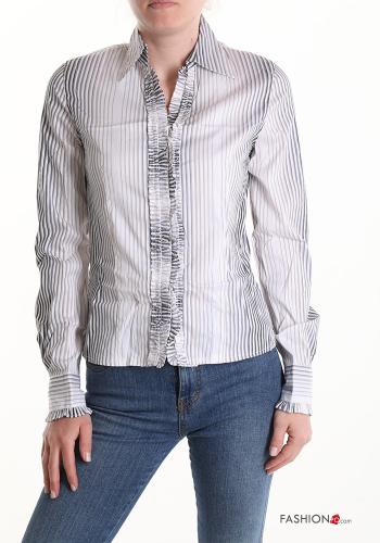 Camicia in Cotone Fantasia righe