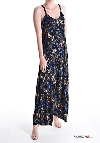Jumpsuit senza maniche Fantasia con foglie - ph 1