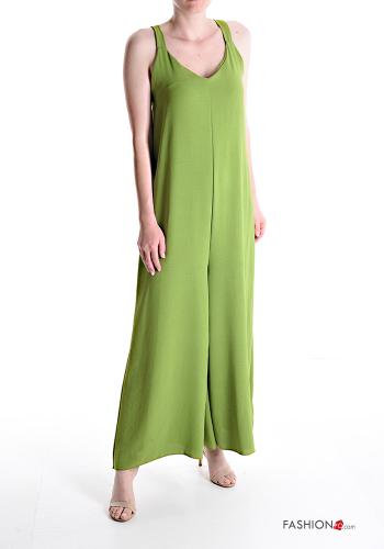 Jumpsuit senza maniche wide leg