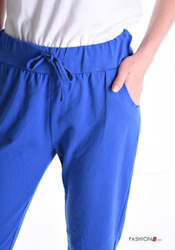 Hose aus Baumwolle mit Taschen mit gummizug mit Schleife - ph 4