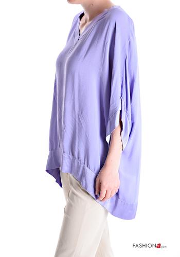 Blusa scollo a V maniche a tre quarti - ph 3