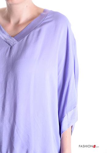 Blusa scollo a V maniche a tre quarti - ph 4