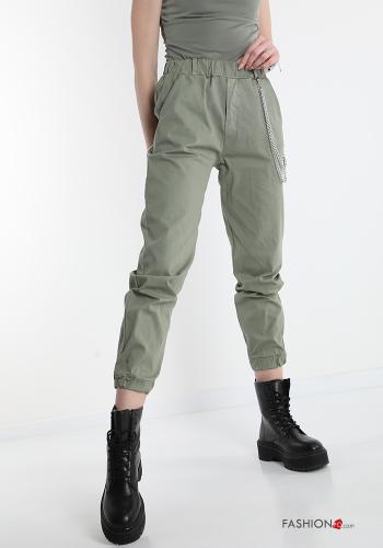 Pantalone in Cotone  con tasche - ph 1